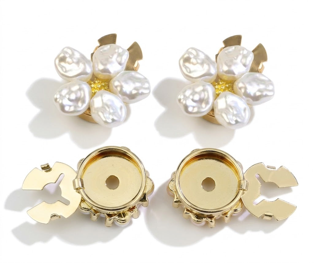 Cubre botones de perlas